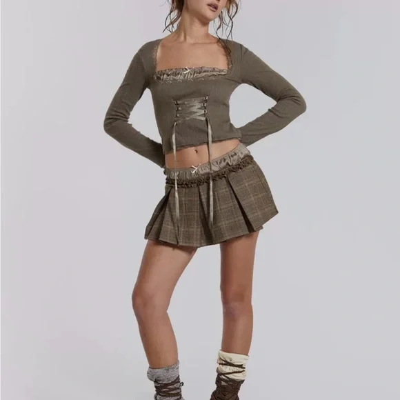 Jaded London | Tops | Jaded London Ballet Crop Top And Mini Skirt 